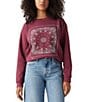 Levi's Levi's® Patchwork Bandana Graphic Sweatshirt, Color:Red - Image 1