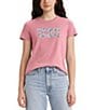 Color:Pink - Image 1 - Levi's® Perfect Batwing Floral Print Logo Graphic T-Shirt
