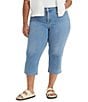 Color:Lapis Level - Image 1 - Levi's® Plus Size 311 Shaping Skinny Capri Jeans