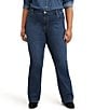 Color:Lapis Dark Horse - Image 1 - Levi's® Plus Size 725 High Rise Bootcut Jeans