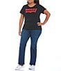 Levi's Levi's® Plus Size 725 High Rise Bootcut Jeans, Color:Lapis Dark Horse - Image 3