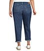 Color:Indigo - Image 2 - Levi's® Plus Size Boyfriend Mid Rise Jeans