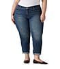Levi's Plus Size Boyfriend Mid-Rise Rolled Cuff Jeans - Image 1