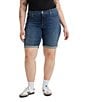 Color:Treasured Time - Image 1 - Levi's® Plus Size Classic Shaping Rolled Cuff Bermuda Shorts