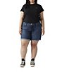Levi's Plus Size Mid-Length Rolled Hem Denim Shorts - Image 3