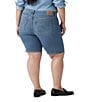 Levi's Plus Size Mid Rise Shaping Bermuda Denim Shorts, Color:Camp Denim - Image 2