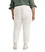 Color:Simply White - Image 2 - Levi's® Plus Size Mid-Rise Straight Leg Ankle Denim Jeans