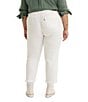 Levi's Levi's® Plus Size Mid-Rise Straight Leg Ankle Denim Jeans, Color:Simply White - Image 2