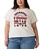 Levi's Levi's® Plus Size Perfect Crew Neck Short Sleeve Cotton Tee, Color:White - Image 1