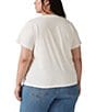 Levi's Levi's® Plus Size Perfect Crew Neck Short Sleeve Cotton Tee, Color:White - Image 2