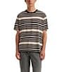 Color:River Bank Stripe - Image 1 - Levi's® Relaxed-Fit Short Sleeve Striped T-Shirt