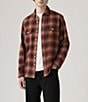 Levi's Levi's® Scottie Long-Sleeve Plaid Worker Overshirt, Color:Russet - Image 3