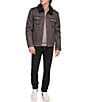 Levi's Levi's® Sherpa Sherpa Zip Front Trucker Jacket, Color:Black - Image 6