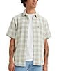 Color:Jones Plaid - Image 1 - Levi's® Short Sleeve Classic Standard Fit Plaid Shirt