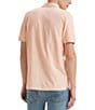 Color:Pale Peach - Image 2 - Levi's® Standard Fit Short Sleeve Housemark Polo Shirt