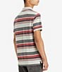Color:Salt Water - Image 2 - Levi's® Standard Fit Short Sleeve Housemark Striped Polo Shirt