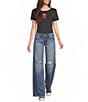 Levi's® Super Low Rise Loose Fit Distressed Jeans - Image 3