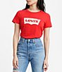 Color:Batwing Red - Image 1 - Levi's® The Perfect Batwing Logo Short Sleeve Tee