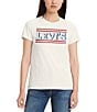 Color:Egret - Image 1 - Levi's® The Perfect Logo Graphic T-Shirt