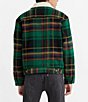 Color:Green Plaid - Image 2 - Levi's® Vintage Plaid Faux Sherpa-Detailed Jacket