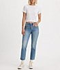 Levi's Levi's® Wedgie High Rise Straight Leg Cropped Jeans, Color:Calling All Blues - Image 3