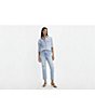 Levi's Levi's® Wedgie High Rise Straight Leg Distressed Jeans, Color:Struck By Lightning - Image 3