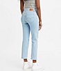 Color:Tribeca Moon - Image 2 - Levi's® 724 High Rise Destructed Cropped Straight Jeans