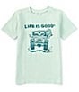 Color:Sage Green - Image 1 - Big Boys 8-20 Short Sleeve Big Head Jake Graphic T-Shirt
