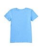Color:Cornflower Blue - Image 2 - Little Boys 2T-4T Short Sleeve Truck Truck Goose Graphic T-Shirt