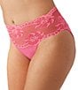 Color:Hot Pink - Image 3 - Light And Lacy Hi-Cut Panty