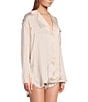 Color:Pastel Parchment - Image 4 - Like Honey Coordinating Satin Sleep Top
