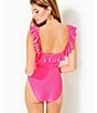Color:Roxie Pink - Image 5 - Aemma Ruffle One Piece Swimsuit