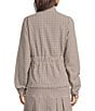 Lilly Pulitzer Ainsley Lightweight Mini Performance Twill Gingham Stand Collar Long Sleeve Zip-Up Jacket - Image 2
