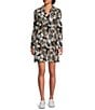 Lilly Pulitzer Alalynn Onyx Irisistable Printed Jersey Notch Collar Long Sleeve Romper, Color:Onyx - Image 1
