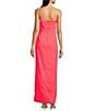 Lilly Pulitzer Anasophia Crepe Strapless Sleeveless Floral Applique Maxi Dress, Color:Cane Coral - Image 2