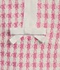 Lilly Pulitzer Aria Charming Check Boucle Notch Neck Sleeveless Bow Shift Dress, Color:Rousseau Pink - Image 3