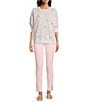 Lilly Pulitzer Ballad Stripe Print Embroidered Crew Neck Long Sleeve Sweatshirt, Color:Pink Muse - Image 3
