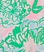 Lilly Pulitzer Brinelle Plumes In Bloom Notch Neck Elbow Puff Sleeve Blouse, Color:Multi - Image 5