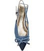 Lilly Pulitzer Brit Denim Bow Point Toe Slingback Flats - Image 5