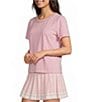 Lilly Pulitzer Clairmont Knit Pearl Crew Neck Short Sleeve Top - Image 3