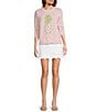 Lilly Pulitzer Colette Denim 4-Pocket Scalloped Hem Skort, Color:Resort White - Image 3