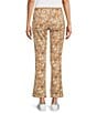 Lilly Pulitzer Corso Stretch Woven Cheetah Checks Print UPF 50+ Moisture Wicking Pull-On Pants - Image 2