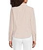 Lilly Pulitzer Cotton Poplin Notch Collar Long Sleeve Button Tie-Front Shirt - Image 2