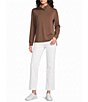 Lilly Pulitzer Cowie Serene Soft Knit Mock Neck Long Sleeve UPF 50+ Pullover - Image 3