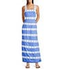 Lilly Pulitzer Davis Vintage Dobby Lily Lace Trim Square Neck Sleeveless Maxi Dress, Color:Sunwashed - Image 1