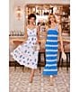 Lilly Pulitzer Davis Vintage Dobby Lily Lace Trim Square Neck Sleeveless Maxi Dress, Color:Sunwashed - Image 6