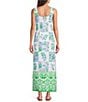 Lilly Pulitzer Dee Stretch Sunny Dee Patch Print Round Neck Sleeveless Shift Maxi Dress, Color:Multi Sunny Dee Patch - Image 2