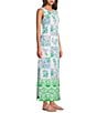 Lilly Pulitzer Dee Stretch Sunny Dee Patch Print Round Neck Sleeveless Shift Maxi Dress, Color:Multi Sunny Dee Patch - Image 3