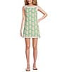 Lilly Pulitzer Eleanora Boat Neck Sleeveless Shift Romper, Color:Fauna Green - Image 1