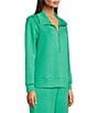 Lilly Pulitzer Eleni UPF 50+ Half Zip Long Sleeve Pullover, Color:Kitts Green - Image 3